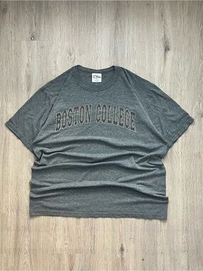 Vintage Boston College Spell Out T Shirt Mens Large Made In USA 2000s College Sp